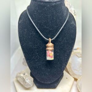 Handcrafted Tourmaline Jar Necklace